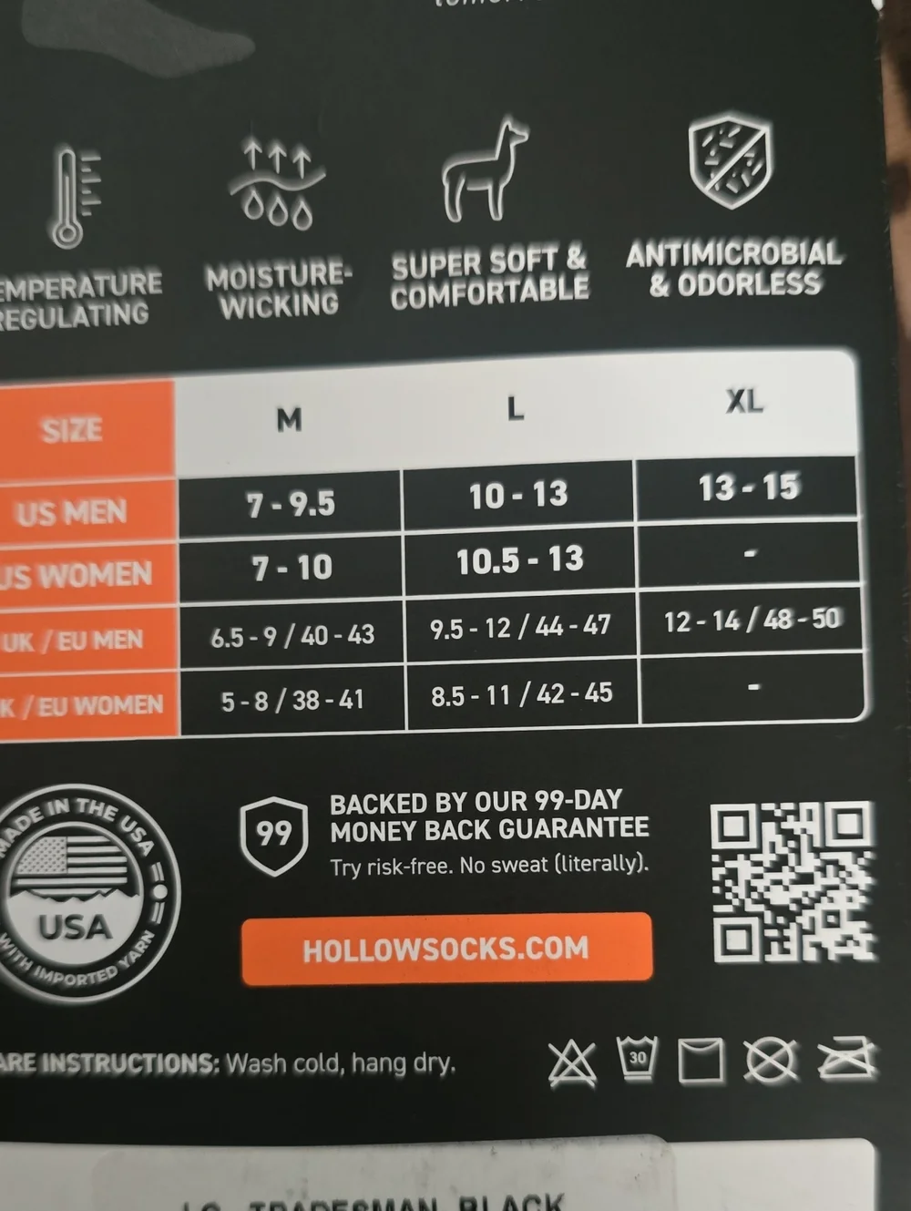 HOLLOW TRADES SOCK - NWT L